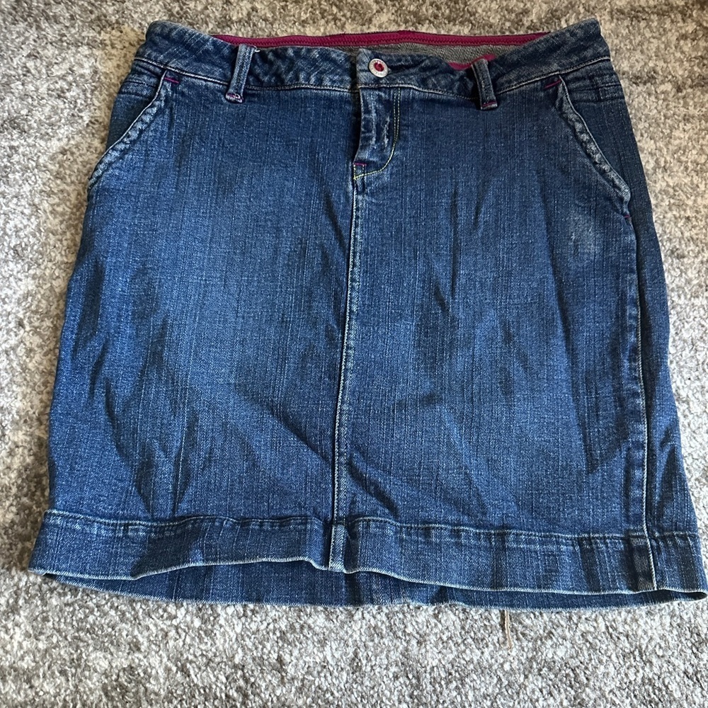 Blue asphalt jean skirt size 9